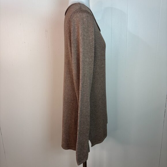 Old Navy Sweater Large Brown Long Sleeve Pullover Cotton Blend Knit Women's - Picture 6 of 11